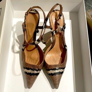 Authentic Sergio Rossi snakeskin heel